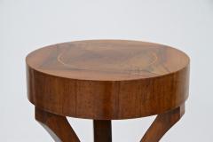 20th Century Art Deco Side Table Gueridon Table Nutwood Austria ca 1920 - 3935315