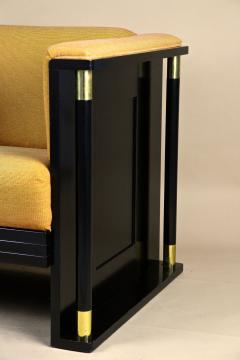 20th Century Art Nouveau Black Armchair School Of Josef Hoffmann AT ca 1910 - 4376254