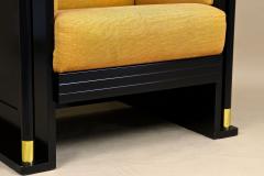 20th Century Art Nouveau Black Armchair School Of Josef Hoffmann AT ca 1910 - 4376255