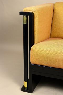 20th Century Art Nouveau Black Armchair School Of Josef Hoffmann AT ca 1910 - 4376258