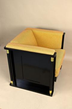 20th Century Art Nouveau Black Armchair School Of Josef Hoffmann AT ca 1910 - 4376260