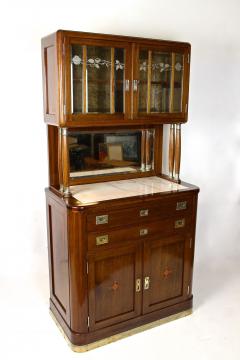 20th Century Art Nouveau Cabinet Buffet by H B ck Mahogany Austria ca 1910 - 4583372