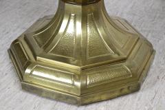 20th Century Art Nouveau Coffee Side Table with Brass Base Austria ca 1910 - 4017355