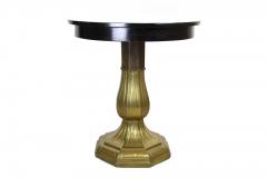 20th Century Art Nouveau Coffee Side Table with Brass Base Austria ca 1910 - 4017356