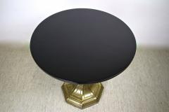 20th Century Art Nouveau Coffee Side Table with Brass Base Austria ca 1910 - 4017361