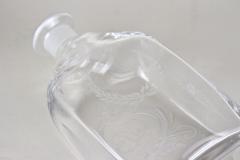 20th Century Art Nouveau Decanter Liquor Glass Bottle Engraved AT ca 1915 - 3898582