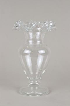 20th Century Art Nouveau Frilly Glass Vase Austria circa 1910 - 3476993