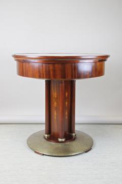 20th Century Art Nouveau Gaming Table Coffee Table Brass Base AT circa 1910 - 4523925
