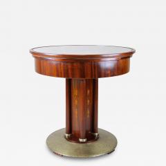 20th Century Art Nouveau Gaming Table Coffee Table Brass Base AT circa 1910 - 4526251