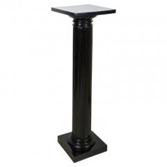 20th Century Art Nouveau Pedestal or Column ebonized handcarved AT ca 1900 - 4217899