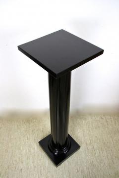 20th Century Art Nouveau Pedestal or Column ebonized handcarved AT ca 1900 - 4217906