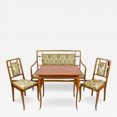 20th Century Art Nouveau Salon Suite With Brass Elements Austria ca 1910 - 4242081