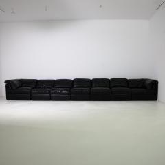 20th Century Austrian Modular Leather Sofa Set of 7 - 3469764