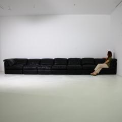 20th Century Austrian Modular Leather Sofa Set of 7 - 3469765
