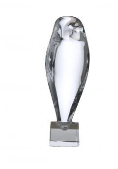 20th Century Baccarat Crystal Decorative Owl Sculpture - 2824415