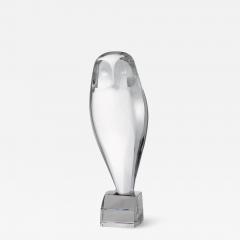 20th Century Baccarat Crystal Decorative Owl Sculpture - 2828897