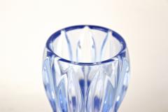 20th Century Blue Art Deco Glass Vase Austria ca 1920 - 4342566