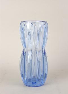 20th Century Blue Art Deco Glass Vase Austria ca 1920 - 4342567