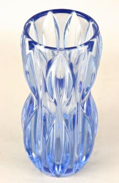 20th Century Blue Art Deco Glass Vase Austria ca 1920 - 4342574