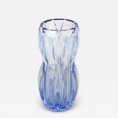 20th Century Blue Art Deco Glass Vase Austria ca 1920 - 4344601