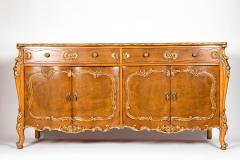 20th Century Burlwood Side Board Gold Design Details - 1038070