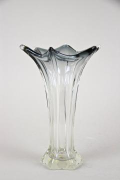 20th Century Clear Murano Glass Vase Vetro Artistico Veneziano Italy ca 1970 - 4429618