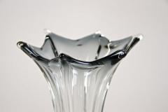 20th Century Clear Murano Glass Vase Vetro Artistico Veneziano Italy ca 1970 - 4429619