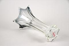 20th Century Clear Murano Glass Vase Vetro Artistico Veneziano Italy ca 1970 - 4429630