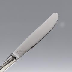 20th Century Danish Solid Silver Bar Cutlery Set W S Sorensen c 1960 - 2989440