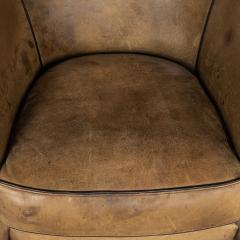 20th Century Dutch Sheepskin Leather Club Chairs - 2868701