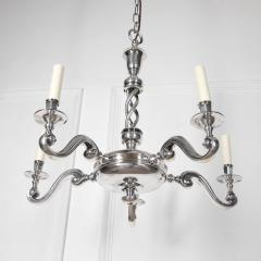 20th Century English Silver Plated Chandelier - 3640394