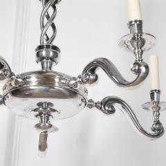 20th Century English Silver Plated Chandelier - 3640419