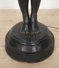 20th Century French Art Deco Lady Statue Lamp - 4133397