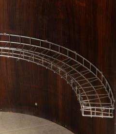 20th Century French Art Deco Style Round Bar with Six Stools - 4133384
