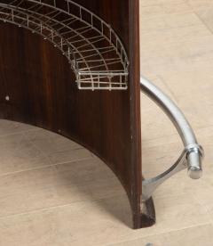 20th Century French Art Deco Style Round Bar with Six Stools - 4133385