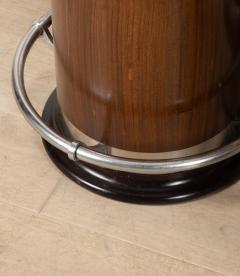 20th Century French Art Deco Style Round Bar with Six Stools - 4133386