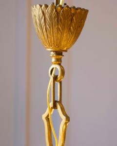 20th Century French Bronze Chandelier with Classical Motifs - 4431923