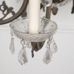 20th Century French Crystal and Bronze Chandelier - 3640532