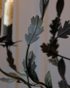 20th Century French Iron Chandelier with Foliate Details - 4431954