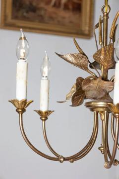 20th Century French Maison Charles Inspired Gilt Bronze Chandelier - 3945734