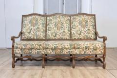 20th Century French Mutton Leg Walnut Sofa - 3945813