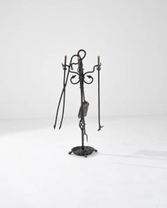 20th Century French Set of Iron Fireplace Accessories - 3381022