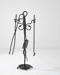 20th Century French Set of Iron Fireplace Accessories - 3381024