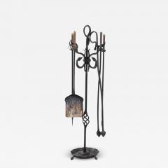 20th Century French Set of Iron Fireplace Accessories - 3391017
