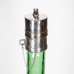 20th Century French Solid Silver Blown Glass Riffle Decanter c 1920 - 2872970