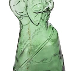 20th Century French Solid Silver Blown Glass Riffle Decanter c 1920 - 2872979