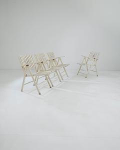 20th Century French Wooden Garden Chairs Set of Four - 3267042