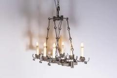 20th Century French Wrought Iron Chandelier - 3945666