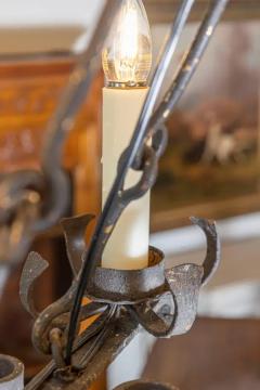 20th Century French Wrought Iron Chandelier - 3945703
