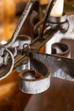 20th Century French Wrought Iron Chandelier - 3945709
